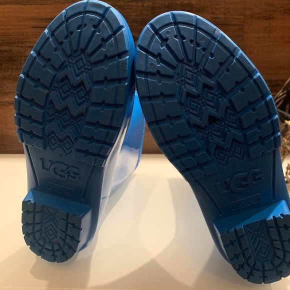 Ugg Sienna Rain Boots - Blue Aster - Size 7 - Picture 3 of 5